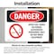 Signmission Open Fuel Tanks No Power Danger Sign, Vinyl Decal, 10in W x 7in L, 2PK OS-2PACK-DS-D-710-L-1926 - alternate 5